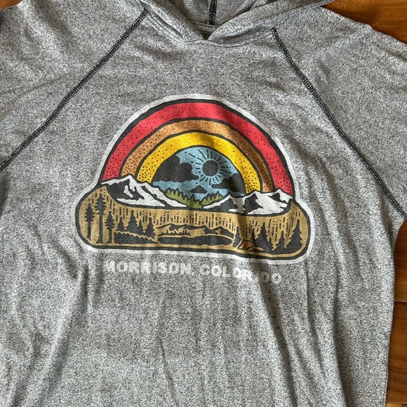 Morrison Colorado Grey Long Sleeve Graphic Shirt size Large - Picture 2 of 4